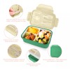 Nasjac Lonchera Fiambrera Portátil Lunch Box Gran Capacidad 1400ml