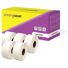 Printing Saver 5X 11355 19 x 51 mm Compatible Multipurpose Labels Rolls (500 Labels per Roll) for LabelWriter 310 320 330 4XL 400 450 Turbo/Twin Turbo/Duo & Seiko SLP Label Printers