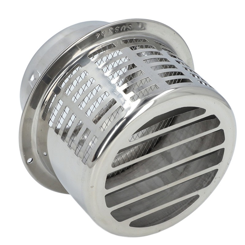 Stainless Steel Air Vent Cap Louvered Vent Cover Round Air