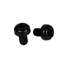 Black Screw Set, M3 6mm Round Nylon Screws for Wood, Nylon Screw Nut