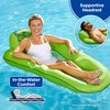 Aqua LEISURE Luxury Water Lounge, X-Large, Inflatable Pool Float with