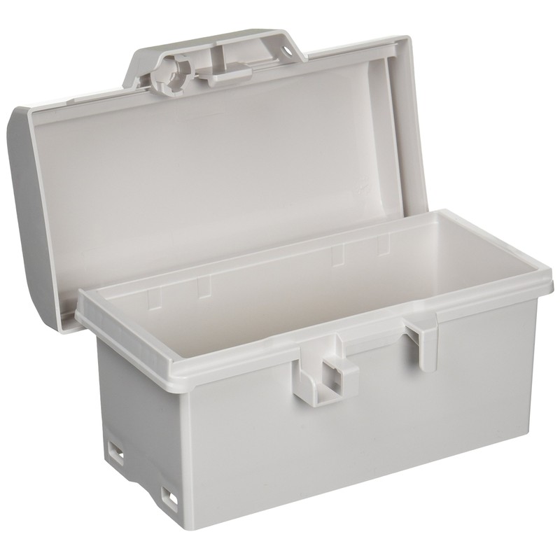 Nitto Kogyo Plastic Box P10-12A Color: White Gray (5YR8.5/0.5)