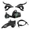 Kit De Cambios Para Bici 27v Desviador Top Pull Palancas