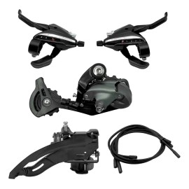 Kit De Cambios Para Bici 27v Desviador Top Pull Palancas