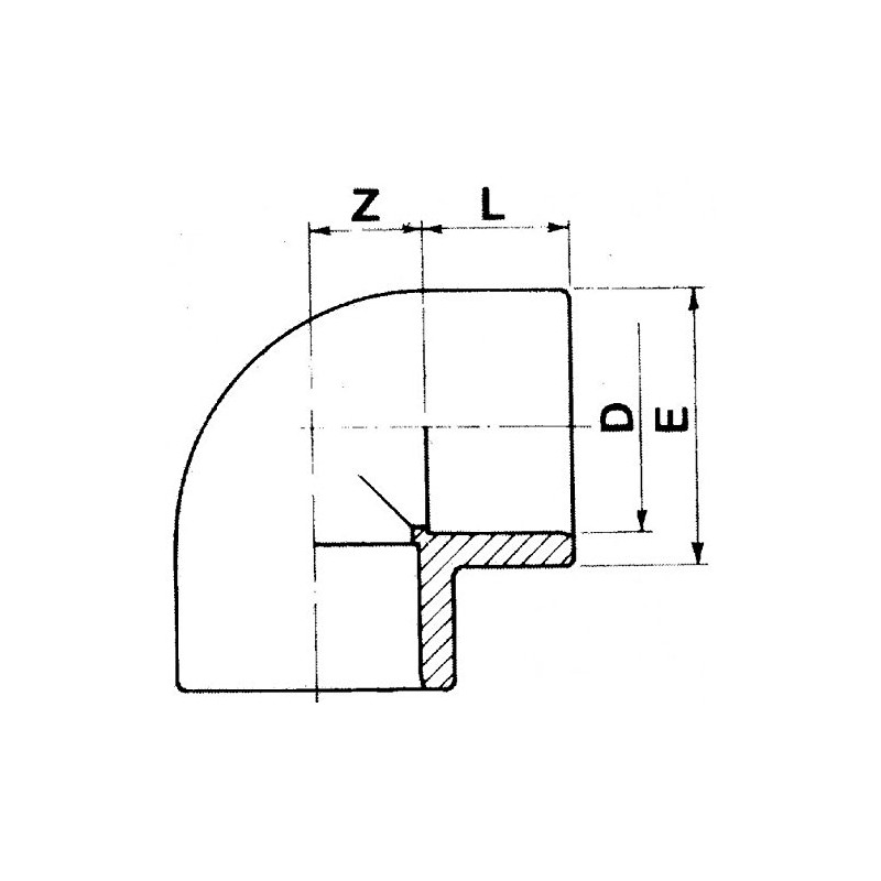 Aquaforte PVC 90 Degree 110 mm PN 10 Installation Accessories,