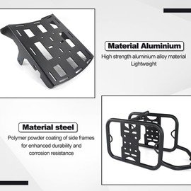 Xitomer Luggage Rack Fit for DR650 1996-2025 DR650 Motorcycle Rear Rack & Saddlebag Support Pannier Racks Side Carrier