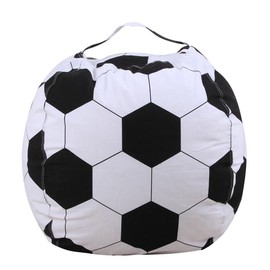 Storage Bean Bag Chair 18 Inch Beanbag Cover with Zipper for Kids Plush Toys Game Play