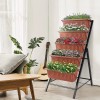 SEJOV Vertical Raised Garden Bed Stand Elevated Vegetables w/5 Container