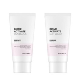 Biome Activate Sun Cream Sunblock Essence Moist 50ml / 바이옴액티베이트 선크림 선블록 에센스 촉촉 50ml X2