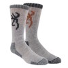 Browning Men's Wool Buckmark Socks, 2 Pairs Wool Blend Outdoor