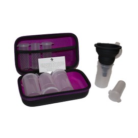 STAT Fitness Powdered Supplement Case (Purple) - Portable Protein Powder Supplement Container - BPA Free