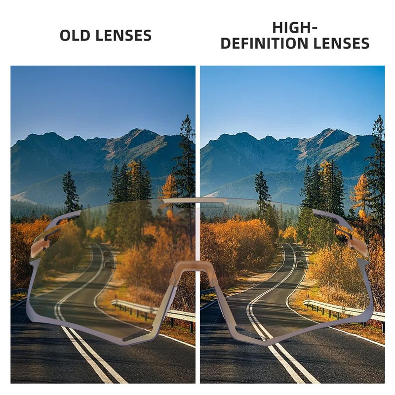 ROCKBROS Cycling Glasses Sports Sunglasses with Anti Blue Lenses Men