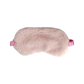 1 Pcs Plush Sleep Masks, Ultra Cute Soft Sleep Eye Cover, Blindfold Travel Sleep Masks for Kids Men Women, with Elastic Strap, Sleep Masks Adjustable for Kids Adult (Pink)