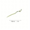 Flower Decorated Hair Pin (4pcs/set), Jadeite Hairpin, Heatless Styling Tool