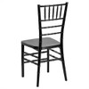 BOWERY HILL Elegance Stacking Chiavari Dining Chair in Black