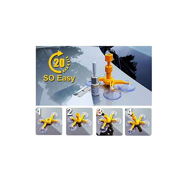 JAAGS Windshield Repair Kit for Big Crack and Broken Star