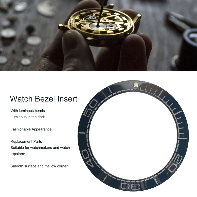 Ceramic Watch Bezel Ring Professional 41.5mm Watch Bezel Insert Replacement