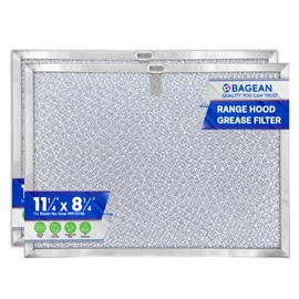 Bagean Stove Hood Vent Filter 11.25" x 8.25" 99010196 Compatible with Broan Range Hood Filter Replacement and Nutone Kitchen Exhaust Fan - Aluminum Screen Blocks Grease & Filters Oven Air (2-Pack)
