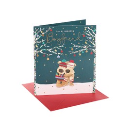 Boofle Christmas Card for Boyfriend - Cute Design