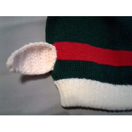 D&Y Women's Beanie Hat Cap With Elf Ears Bell On Top Christmas Dress Up Costume