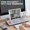 TSJ OFFICE Desktop Whiteboard Dry-Erase-Board - Computer Keyboard Stand White
