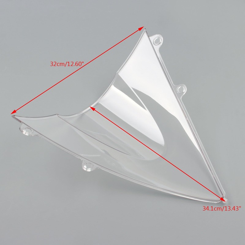 Artudatech Windshield WindScreen Double Bubble for Honda CBR1000RR 2012-2015 Clear