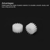 MECCANIXITY 15Pcs Plastic Gears 16 Teeth Plastic Shaft Gears Model