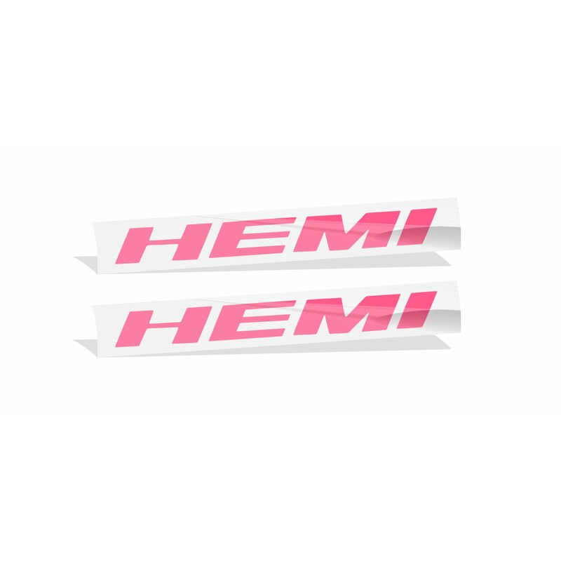 Reflective Concepts HEMI Emblem Overlay Decal Stickers (Pair) - 2011-2019