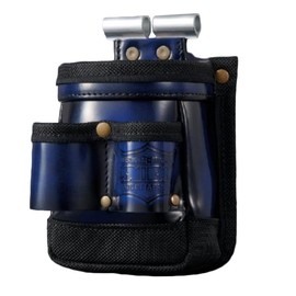 Knicks ADV-201TG-BL Glass Leather VA Waist Bag (Blue)