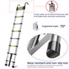 ZenAscend 10.5ft Telescoping Ladder, Multi-Purpose Collapsible Ladder with Hook, Aluminum