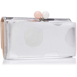 Tsumori Chisato Women's Long Wallet, Long Wallet, Zoom Dot, Silver