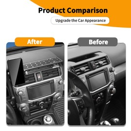 Hoolcar Center Console Extension Holder Mount Dashboard Mounting Bracket Compatible with Toyota 4runner 2010-2025 Interior Accessories, Black, 2PCs