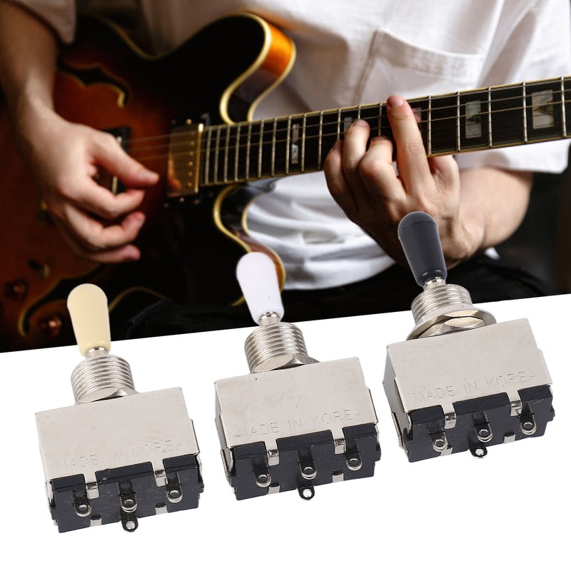 3Pcs Electric Guitar Toggle Switch 3 Way Voice Changeover Shifter