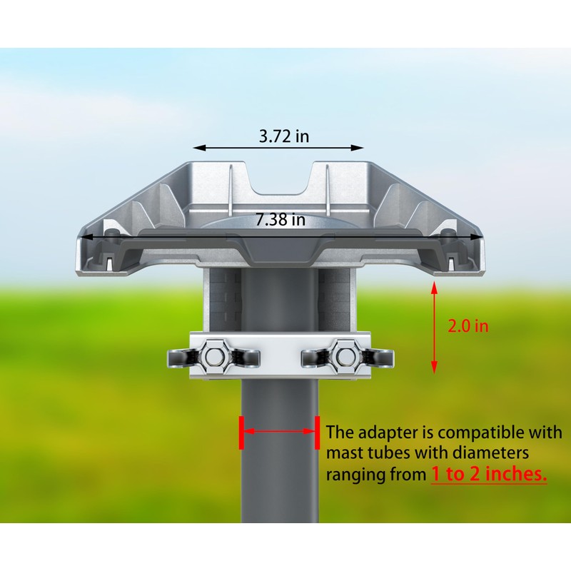 CEKAY Starlink Mounting Kit – Sturdy Pole Mount with Adapter
