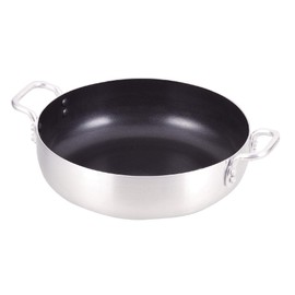 Pearl Metal HB-3964 Double Handed Pot, Silver, 8.7 inches (22 cm), Oven Safe Tabletop