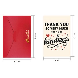 HeartInk Funny Thank You Card with Envelope – Unique Appreciation Greeting Card for Teacher, Boss, Friend, Coworker, or Nurse – Single Large Card for Special Gratitude