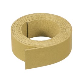 PATIKIL Flat Suede Leather Lace, 1.09 Yard Faux Leather Strap Leather String Cord DIY Supplies for Necklace Bracelet Beading Jewelry Making Tassels Art Crafts, Gold (20mm)