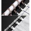 Aquafix Curtain Clips, Curtain Hooks, Stainless Steel, Strong Pinching, Pack