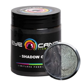 Eye Candy Pigments Premium Grey Mica Powder - Shadow Grey (25gr) - for Epoxy, Resin, Soap, Paint, Woodworking, Acrylic Pouring, Bath Bombs, Fishing Lures - DIY Arts and Crafts Additive