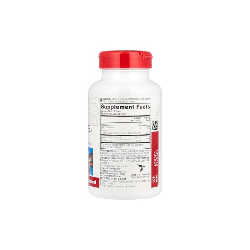 Schiff Glucosamine HCI, 2000 mg Per 2 Coated Tablets, 150