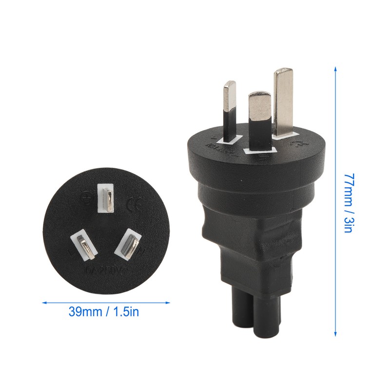 to IEC320 C5 Power Adapter 3 Prong to C5 Converter