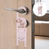 TEHAUX Cat Design Double Sided Welcome Please Knock Do Not