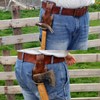 TOURBON Leder-Hammerhalter, Axt, Garten-Handwerkzeuge, Holster für Tischler, Bauarbeiter, passend für