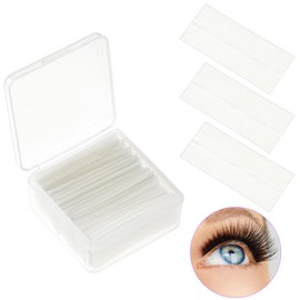 40PCS Self Adhesive Eyelashes Strips Tape Waterproof Lash Buddy Glue Strip for Fluffy Mink False Eyelashes Replace of Glue Instantly Application Lash Glue Liner, Natural Look,Long Lasting (Clear Band)