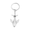 Vintashion Cute 3D Metal Whale Keychain for Car Keys Bag