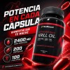 Krill Oil Astaxantina 200 Cápsulas 100 Porciones 2400 Mg