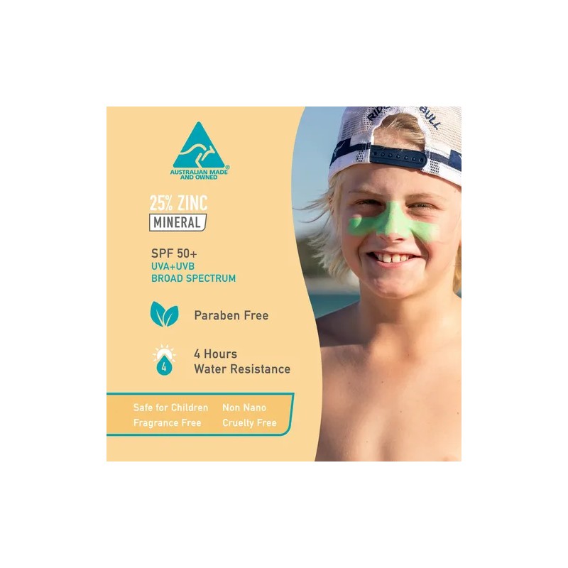 Sun Zapper Zinc Stick - Green Spf 50+ 12g