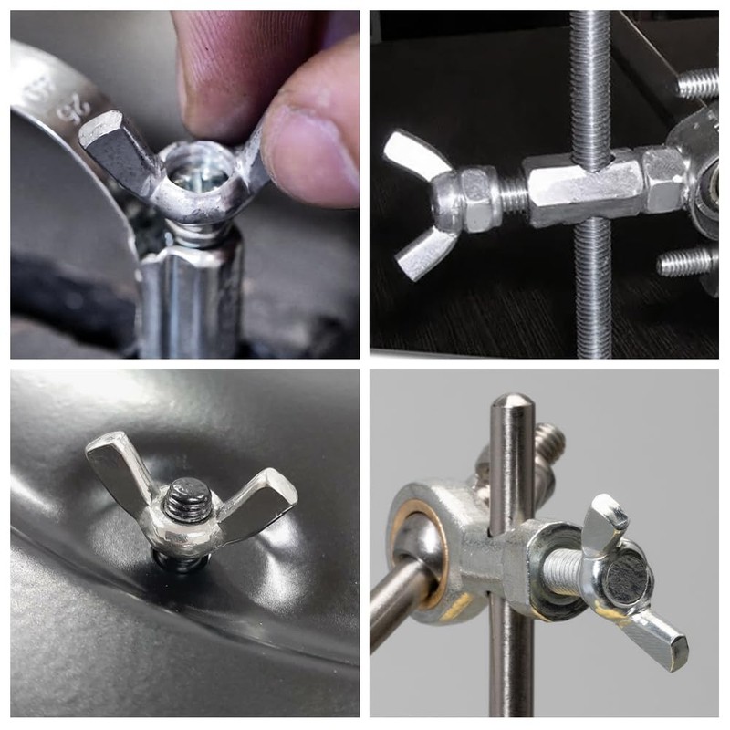 Wing Nuts Assortment Kit Wing Nut Stainless Steel Nuts Set