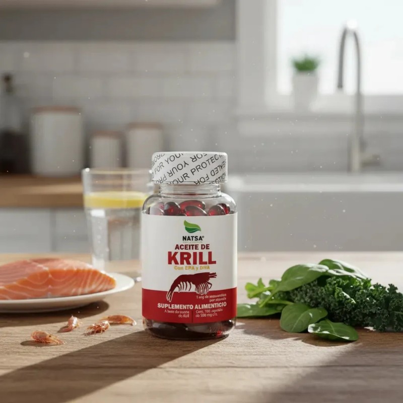 Aceite Krill 100 Softgels Rico Omega Antioxidantes Fosfolípidos Astaxantina Ayuda