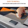 2Piece Black Stake Pocket Covers Rear Truck Pickup Bed Rail